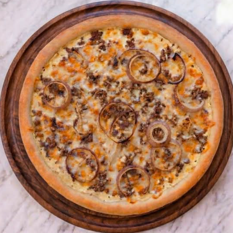 Pizza hachée fromagère